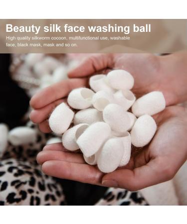 FRCOLOR 100Pcs Exfoliating For Skin Charcoal Jelly Ball Cleanser Antiaging Body Wash Blackheads Removal Cleansing Ball Silk Ball Cocoons Finger White Face Wash Natural A7 100 pcs White - Buy Online on GoSupps.com