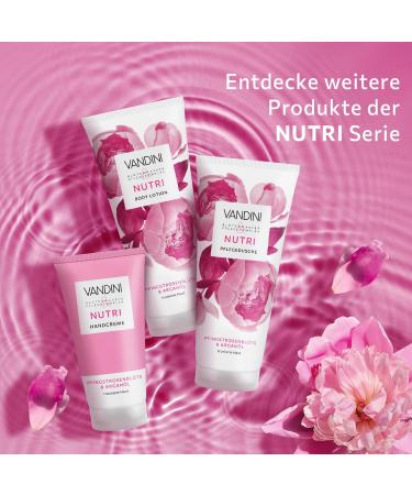  VANDINI VANDINI Nutri Women's Care Shower 200 ml with Peony Flower and Argan Oil - Shower Gel for Dry Skin - Vegan Paraben and Silicone Free Dermatologically Tested Made in - Buy Online on GoSupps.com