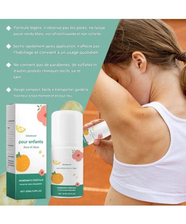  YNPQTDS Roll-on Deodorant for 50ml Invisible Roll-on Deodorant Non-Greasy Underarm Care Antiperspirant Anti-Odor Moisture Ideal for School Sports and Summer - Buy Online on GoSupps.com
