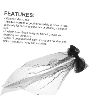 FRCOLOR Bridal Hair Accessories Bow- Knot Hair Clip Bridal Hairpins Hair Barrette Bow Headdress Bachelorette Party Veil Tiara for Girls Bow-knot Hair Clip Bride Decorate Wedding Iron - Buy Online on GoSupps.com