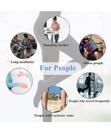 Compression Stockings for Women | Absolute Support Closed Toe Opaque Relief for Swelling & Varicose Veins 20-30 mm HG - Black L/XL - Buy Online on GoSupps.com