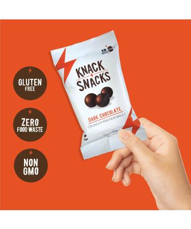 Knack Snacks | Crunchy Protein Balls - Variety Pack (9x 34 gram Bags) | High Protein Snack Gluten Free Low Sugar Protein Bar - Buy Online on GoSupps.com