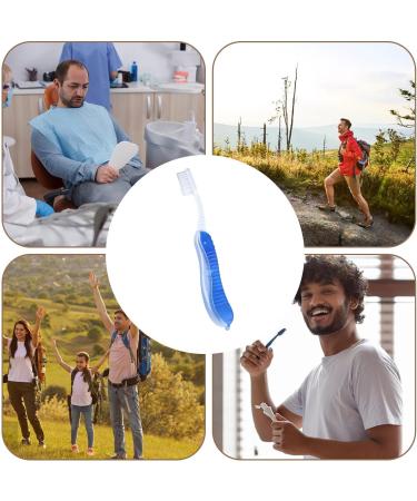 Portable Folding Toothbrush - Travel-Friendly Flap Toothbrush for Adults & Kids | Perfect for Camping & Vacations - Buy Online on GoSupps.com