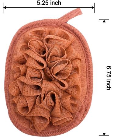 Amariver 3 Pack Bath Loofah Body Sponge Brushes Pouf Kit with Shower Glove and Flower Bath Ball - Buy Online on GoSupps.com