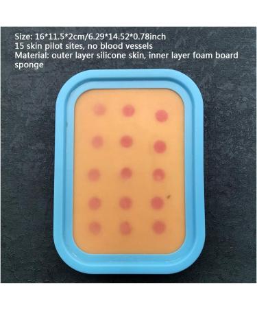 GRFIT Venipuncture IV Injection Training Pad - 2 Pcs Silicone Skin Model for Intradermal Injection Practice - Buy Online on GoSupps.com