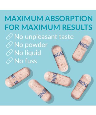 Ingenious Beauty Ultimate Collagen+ Capsules - 90 Marine Collagen Supplements for Fine Lines & Wrinkles - Anti Wrinkle Supplement - 30 Day Supply - Buy Online on GoSupps.com