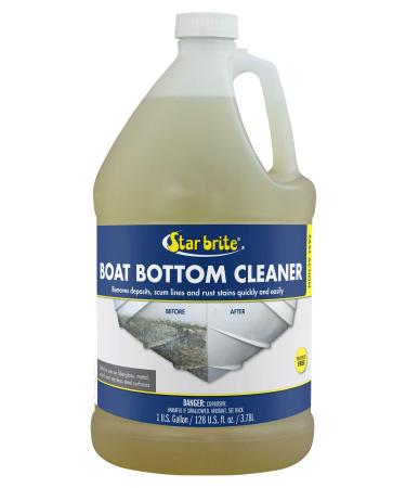 Star Brite Heavy Duty Boat Bottom Cleaner - Remove Deposits, Scum Lines & Rust Stains Quickly & Easily from Boat Hull - Safe for Fiberglass, Wood, Iron & Painted Surfaces 1 Gallon