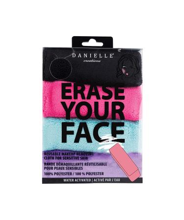 Erase Your Face Make-up Removing Cloths 4 Count by Danielle Enterprises - Buy Online on GoSupps.com
