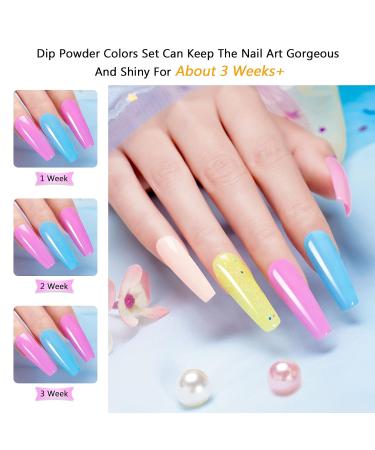 Dipping Powder Nails Set - 12 Sun Changing Colors | Easy Dip Manicure Kits for Home & Salon - Buy Online on GoSupps.com