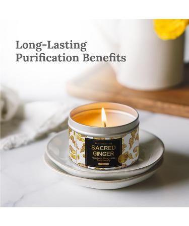 Magnificent 101 Ginger Scented Candle | 6 Oz Soy Wax | 35 Hour Burn for Energy Cleansing & Manifestation | Boost Passion & Prosperity - Buy Online on GoSupps.com