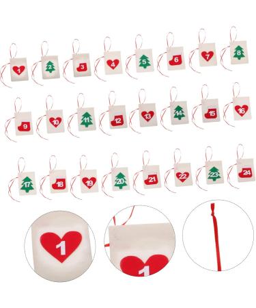 KONTONTY Calendar Bags 1 Set Countdown Calendar Bag Christmas Garland Christmas Advent Calendar Number Bag Wrapper - Buy Online on GoSupps.com
