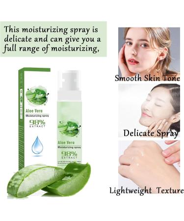 Aloe Vera Face Toner Moisturizing Spray Make Up Setting Spray for Face Aloe Facial Spray for Acne Prone Skin Hydrating Face Mist for Dry Skin Makeup Face Mist Nourishing Dry Skin & Relieve Acne -150ml - Buy Online on GoSupps.com