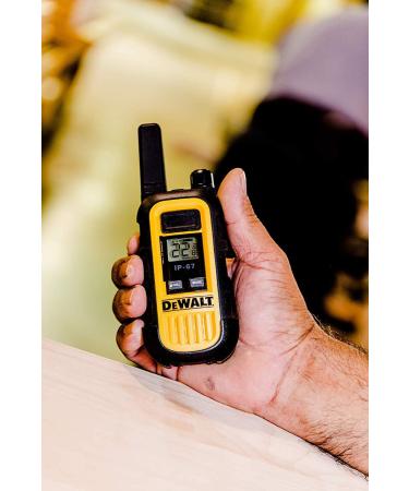 DEWALT DXFRS300 Heavy Duty Walkie Talkies - Waterproof, Shock Resistant, Long Range, Rechargeable Two-Way Radio (2 Pack) - Buy Online on GoSupps.com