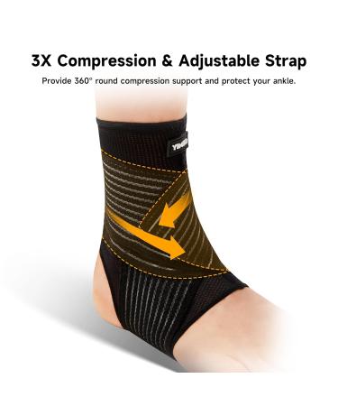 Ankle Brace for Plantar Fasciitis Support | Adjustable Compression Sock for Heel Spur Achilles Tendonitis & Sprained Ankle - Fast International Shipping - Buy Online on GoSupps.com