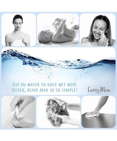 CannyMum Bamboo Nappy Liners & Dry Wipes 1200 Sheets | Chemical-Free, Biodegradable, Compostable, Plastic-Free - Buy Online on GoSupps.com