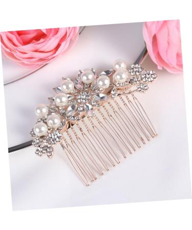 minkissy Bridal Hair Accessories Pretty Occasion Hair Accessories Hair Clips Women Wedding Rhinestone Hair Clip Rose Gold Hoop Hair Accessories Pearls European and American Bride Hair Dryer - Buy Online on GoSupps.com