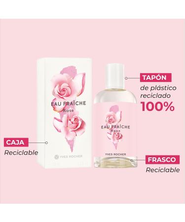 Yves Rocher EAU FRAICHE COLLECTION Rose EDT Spray for Women Fragrance Fresh Scent Delicately 100 ml./3.3 fl.oz. - Buy Online on GoSupps.com
