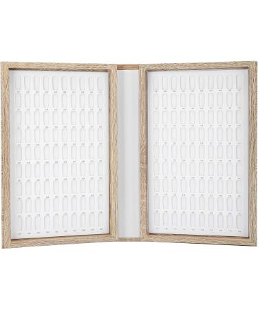  TARSHYRY TARSHYRY Nail Display Book Real Wood Nail Polish Display with Grids 180 Grids Color for Gel Polish Color (Light) - Buy Online on GoSupps.com
