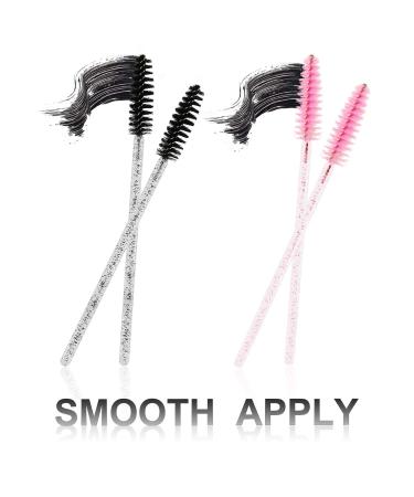 Mwoot Disposable Mascara Brush - Crystal Eyelash Makeup Brush in Pink/Black for Flawless Application | International Shipping Available - Buy Online on GoSupps.com