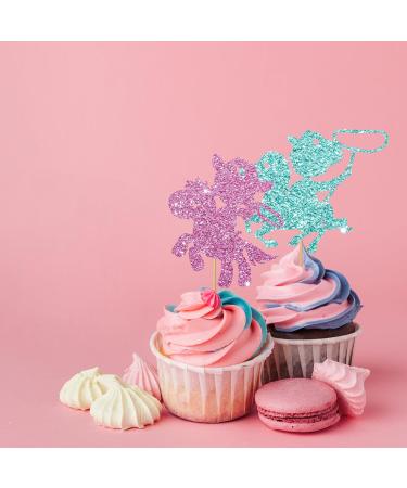 Cowboy and Cowgirl Cupcake Toppers Western Themed Birthday Party Cake Decor Pink&Blue Glitter Cake Decorations for Gender Reveal Boy or Girl Themed/Baby Shower Party Supplies - 24pcs - Buy Online on GoSupps.com