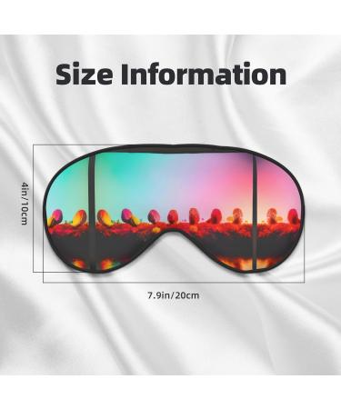 Bright Beautiful Colorful Art Print Double-Sided Eye Mask Soft and Light Blocking for Enhancing Sleep Quality - Buy Online on GoSupps.com