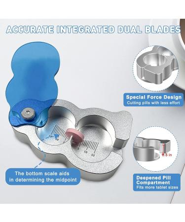 Pill Cutter and Crusher - Professional Grade Splitter for Small Pills - Buy Online on GoSupps.com