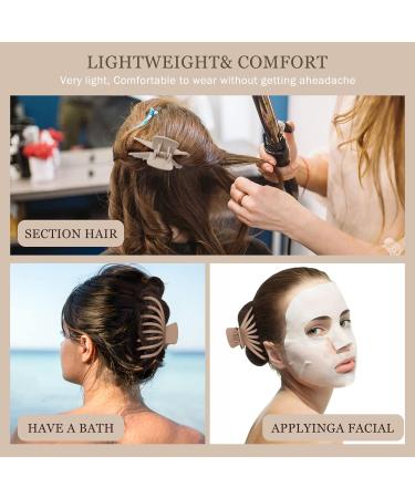 8 Pack Large Claw Clips for Thick Hair - Variety Pack for Women - Strong Hold Jaw Clips for Thick Hair - Nonslip Neutral Claw Clips (4.1'' 4.7'') - Buy Online on GoSupps.com