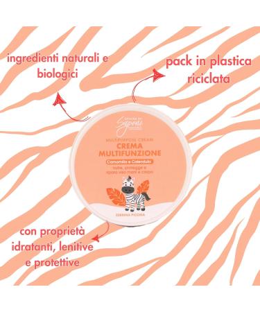 Officina dei Saponi Children's Multifunction Cream Chamomile and Calendula Vegan 150 ml - Buy Online on GoSupps.com