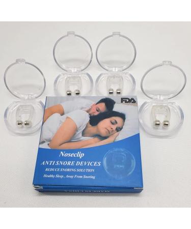 Xtreme 4 Pack Silicone Clipple Magnetic Anti Snoring Nose Clips Sleeping Aid