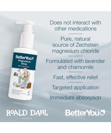 BetterYou Kids Bundle - Magnesium Sleep Body Lotion and Magnesium Sleep Kids' Body Spray - Baby Cream - Lavender and Chamomile Infused - 2 pc - Buy Online on GoSupps.com