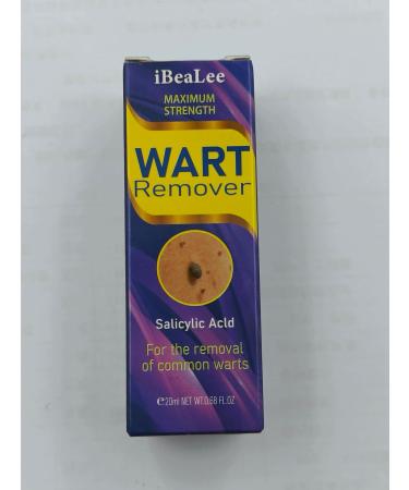 Wart Remover Liquid - Maximum Strength Formula for Plantar & Common Warts | Safe & Natural | 20ml - Buy Online on GoSupps.com