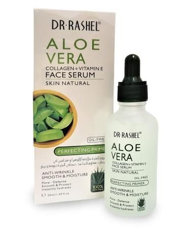 Dr Rashel Aloe Vera Collagen Face Serum with Vitamin E | Anti-Wrinkle & Hydrating Moisture - 1.69 oz - Buy Online on GoSupps.com