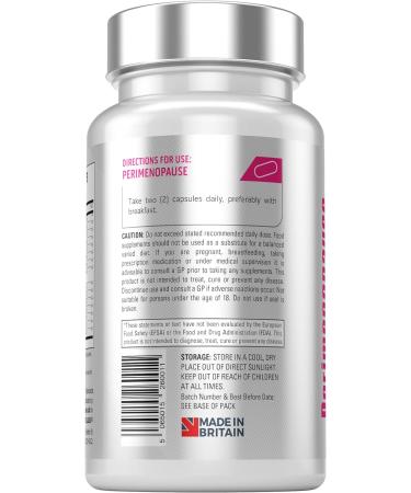 Ultra Premium Perimenopause Supplements with Black Cohosh | 15-in-1 Menopause Relief Complex | 60 Vegan Tablets | Hormone Support | UK's Highest Strength Perimenopause Vitamins - Buy Online on GoSupps.com