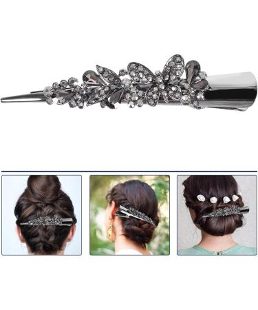 Beaupretty Clips Girls Hair Accessories Hair Jewelry Large Hairpin Women Hair Accessories Large Hair Clip for Women Girls Hairpin Rhinestone Hairpin Metal Miss Big Hairpin Hair up Grey - Buy Online on GoSupps.com