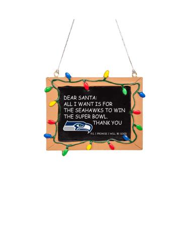 FOCO Seahawks Chalkboard Resin Decoration Seattle Seahawks