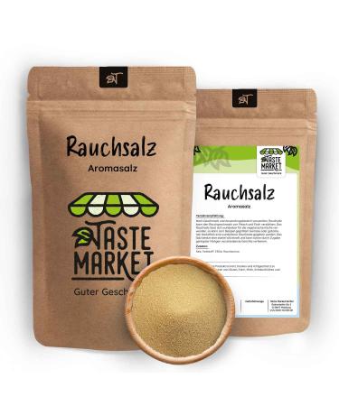 TASTE Guter Geschmack 2 x 100g Smoked Salt | Hickory Style | 100% Vegan | Fine Sea Salt 200g