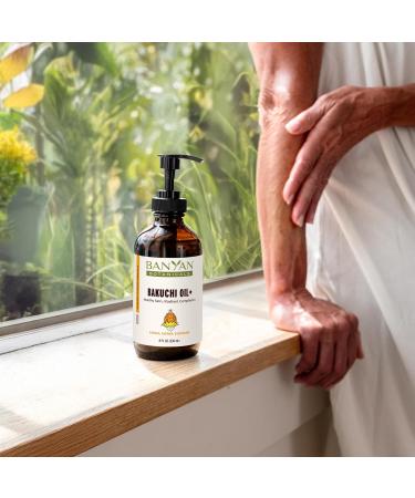 Banyan Botanicals Bakuchi Oil+ Natural Face Oil & Body Oil with Bakuchiol & Ayurvedic Herbs to Support Healthy & Radiant Skin 8 oz Non-GMO Sustainably Sourced Physician-Formulated Bakuchi Oil 8oz - Buy Online on GoSupps.com