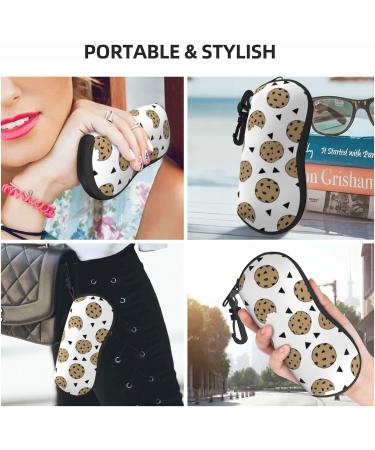 OPSREY Delicious Sweet Ramen printed Glasses Case Portable Zip Storage Case Neutral Sunglasses Soft Case Cookies Food Chip Biscuits One Size - Buy Online on GoSupps.com