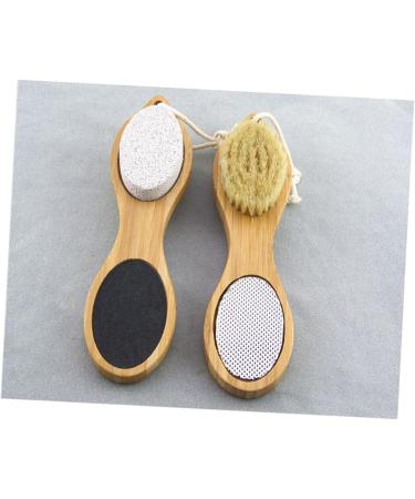 FOMIYES 4 1 Pumice Callus Remover Pumice Stone for Feet Long Handle Pumice Stone Hard Skin Callus Remover Natural Pumice Stone Feet Hard Skin Stone Scrubber Wooden Foot Stepping Stone - Buy Online on GoSupps.com