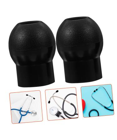 GLEAVI 1 Pair Ear Buds Parts Ear Tips for Replacement Replacement Parts Ear Tips Replacement Diaphragm Medical 1.50X1.00X1.00CM Black
