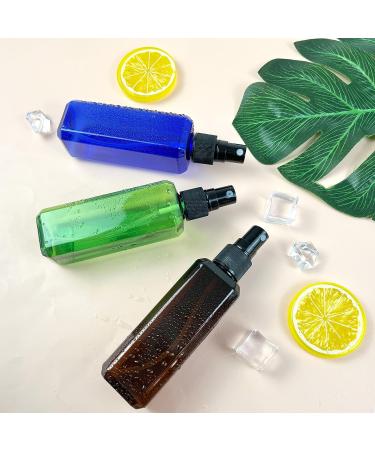 KKONHII 3Pcs Transparent Square Plastic Cosmetics Spray Bottles - 3oz Fine Mist Face Spray, DIY Homemade, Easy Carry - 100ml - Buy Online on GoSupps.com