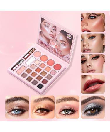 Palette de maquillage de fards paupi res 24 couleurs chatoyants et nacr s pour voyage quotidien Halloween f te femmes adolescentes filles - Buy Online on GoSupps.com