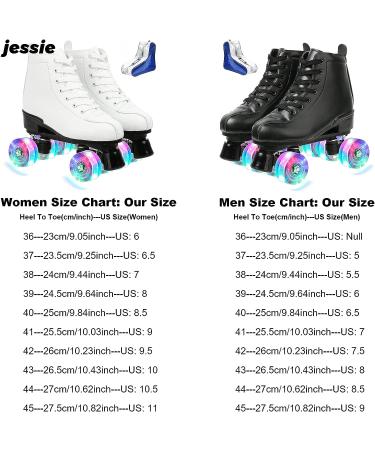 Jessie High Top Double Row Roller Skates for Women Men Boys and Girls - Black - Size 40 (US 8.5) - Buy Online on GoSupps.com