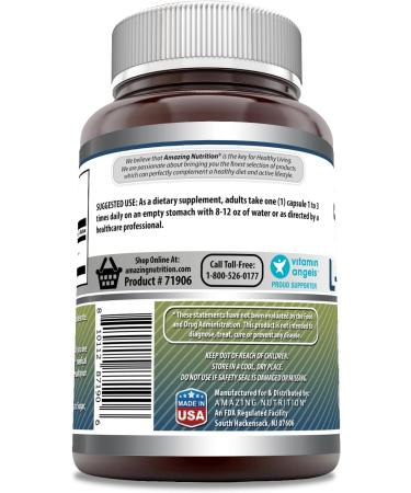 Amazing Formulas L-Glutamine Supplement 800mg - Non-GMO Gluten-Free Made in USA - 180 Capsules for Optimal Health - Buy Online on GoSupps.com