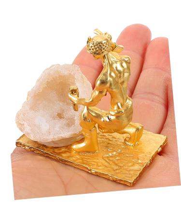 Alipis 4pcs Dining Table Mineral and Miner Adornment Small Mineral Cluster Miner Ornament - Buy Online on GoSupps.com