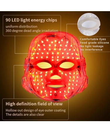 Led Face Masque Care 7 Color LED Light Care Masque | LED Beauty Masque Light Facial Care Rechargeable Skin Care Tool - Buy Online on GoSupps.com