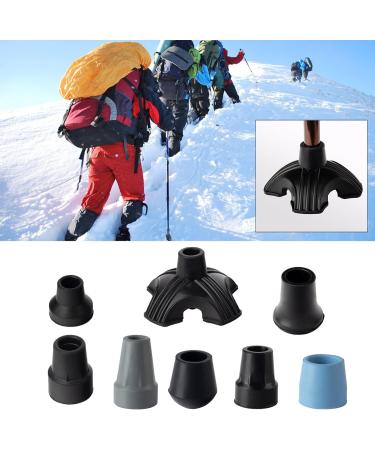 MCAORI Walking Stick Tip Pads End Rubber Caps Walking Cane Replaceable Tip Caps Hiking Stick Protectors Cover for Anti-Skid Tip - Buy Online on GoSupps.com