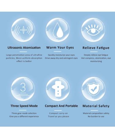 Eye Spa Mist Sprayer Moisturizing Hand Held Facial Sprayer Rechargeable Face Mister for Eyes Cools Mist Eye Dropper with Handheld Facial Hydrator Portable Refreshing Mist Sprayer for Salon Travel - Buy Online on GoSupps.com