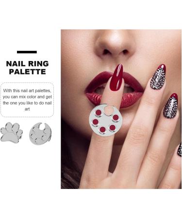 SEWACC Lot de 2 Palettes de Couleurs pour Ongles Plateau de M lange Rond et Forme Pied Mini Format Portable Support Vernis Ongles pour Nail Art Professionnel et Amateur - Buy Online on GoSupps.com