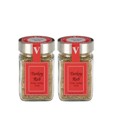 Turkey Rub- Two 4.2 oz. Jars - Seasons turkey stuffing and gravy. - Buy Online on GoSupps.com